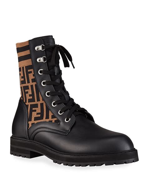 fendi lace up boots